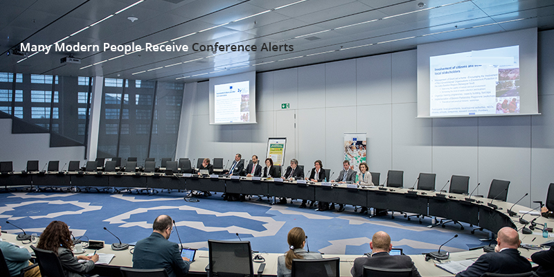 Growing Popularity of Conference Alerts among Modern People